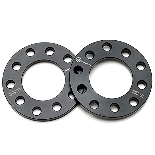 VLAOSCHI Black Forged 5x4.5 5x4.75 5x114.3 Wheel Spacers 1/2(12mm) Compatible with Ford-Jeep-Toyota-Honda-Nissan 5 Lug for Wrangler Liberty Explorer Ranger Mustang Camry Tacoma Accord Civic Pack of 2