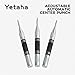 3 Pack Automatic Center Punch, Yetaha 5 Inch Heavy Duty Steel Spring Loaded Center Hole Punch with Adjustable Tension Punch Tool for Metal Wood Plastic Glass