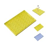 2025年最新・第三世代アップグレード版 エコTPRドリアン型足ツボ押し 足裏リフレッシュマット 指圧ボード 高密度立体凹凸設計 滑り止め加工 折り畳み式 家庭用・オフィス用 男女兼用 60cmワイドサイズ (きいろ)