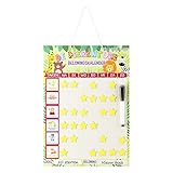 Navaris Belohnungstafel Wochenplaner Magnettafel für Kinder - magnetischer Aufgabenplaner Belohnungssystem - Kalender inkl. Magnete Stift - Niederländisch