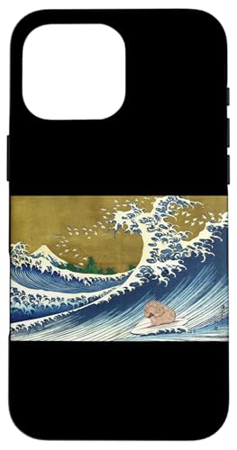 Funny Mens Womens Kids Surfing A Wave Echidna Lover �X�}�z�P�[�X iPhone 16 Pro Max �p