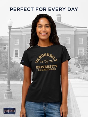 JanSport NCAA Officially Licensed Graduate Short Sleeve T Shirt for Women, Soft & Breathable Cotton-Polyester Blend Crewneck T Shirt with Graphic Detailing, Everyday University Fan Apparel - image 2
