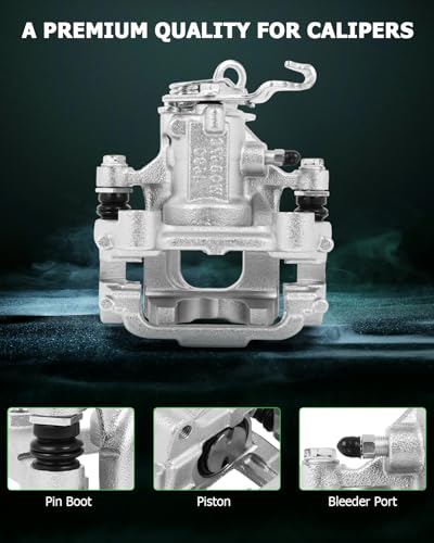 Image of SCITOO Rear Right Brake Caliper With Bracket 19B6385 Compatible For Audi For A3 / For A3 Quattro, For VW For TYPE 1 / For Eos /For Golf /For GTI /For Jetta /For Passat