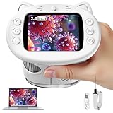 Vorth Mikroskop für Kinder Lupe, 2.4' Größer IPS Bildschirm Digitales...