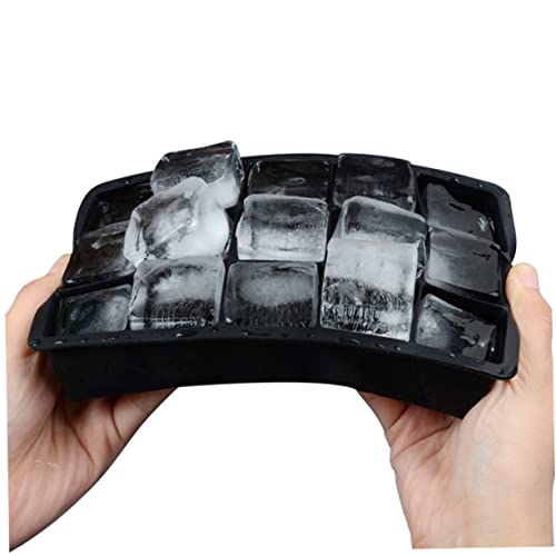 Cubetas para hielo de silicona negra flexibles miniatura 1