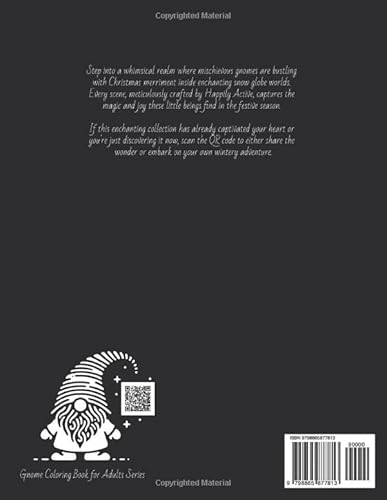 Independently Published Active, Happily Christmas Gnomes Coloring Book: A Snow Globe Coloring Book Adventure thumb #1