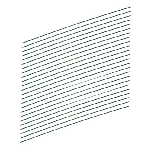 Toyvian 50個 緑色鉄線支柱 太さ 家用鉢植え植物支援 果樹 野菜 観葉植物の登攀用支柱 多用途で耐久性あり室内外ガーデン用