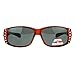 SA106 Polarized Glare Free Rhinestone Womens Fitover OTG 57mm Sunglasses
