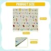 KESI ORNAMENTS Baby Mats for Floor/Play Mat for Babies, Infants & Toddlers with Double Sided Water Proof/Baby Play Mat for Kids Reversible & Foldable Design Space & Alphabet Tmeme Crawling Mat