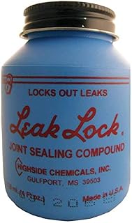Highside Chemicals 10004 Leak Lock 4 Ounce Brush-Top Plastic Jar