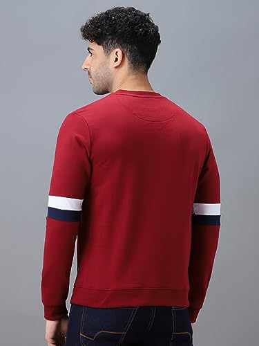 Image of Urbano Fashion Men's Cotton Color Block Sweatshirt