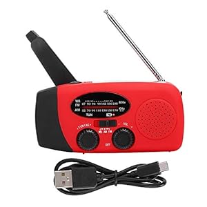Solar Handslinger Radio, FM/AM NOAA Mini Multiple Waveband Receiver Radio, 1000 MAH Batterij 360 Graden Trekstang Antenne Radio Draagbaar met NOAA Functie