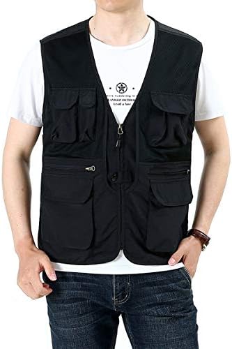Gilet Da Pesca Estivo Uomo - Leggero, Multi-Tasca, Senza Maniche Per Caccia, Campeggio, Escursioni