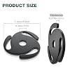 Facmogu 45 RPM Record Adapter, 7 Inch 45 Adapter for Record Player, 45 Vinyl Record Solid Aluminum Adaptor, 45 RPM Record Adapter Insert for Turntables, Retro 45 Vinyl Record Turntables Spindle -Black