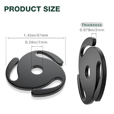 Facmogu 45 RPM Record Adapter, 7 Inch 45 Adapter for Record Player, 45 Vinyl Record Solid Aluminum Adaptor, 45 RPM Record Adapter Insert for Turntables, Retro 45 Vinyl Record Turntables Spindle -Black