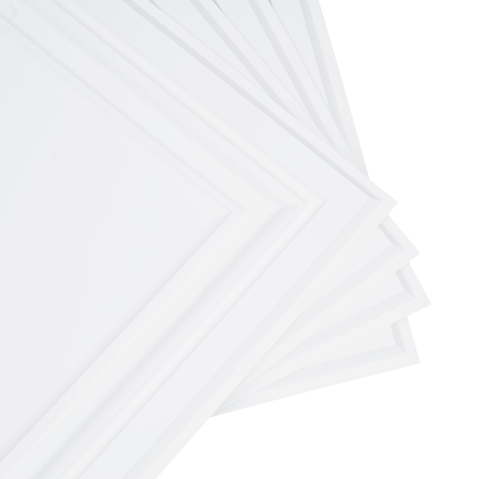 24PCS PVC-Deckenplatten Decken Verkleidungen 60x60x1.5cm(Weiß) | Dekorative Deckenfliesen aus PVC Quadratisches Wandfliesen Kunststoff-Deckenfliesen zum Aufkleben für Wohnzimmer