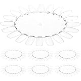 10pcs Nail Sticks Shelf Clear Fan-shaped Nail Art Polish Practice Display Tips Nail Sample Sticks, Nail Practice Color Display Polish Board