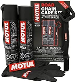 MOTUL 109767 Motorcycle Chain Clean Lube Kit C1 C2 Complete MC Care System