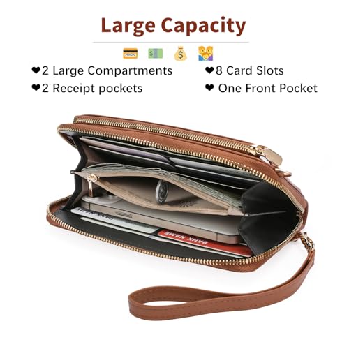 Image of GOIACII Phone Purse Crossbody Bags for Women Small Travel Wallet Touch Screen RFID Blocking