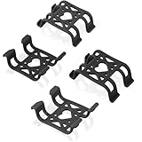 MEISO 4pcs GPS Dog Tractive Silicone Clips Tracker Accessories GPS Dog Tracker Replacement Rubber Mounting Clip - Durable Collar Attachment Clips for Cat & Pet Activity Tracker Replacement (Black)