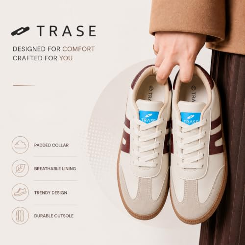 Image of TRASE Casual Sneaker Shoes for Women | Soft Cushioned Insole | Sneakers for Woman | Lightweight | Comfortable | Stylish, Trendy Girls and Women Sneakers with Laces