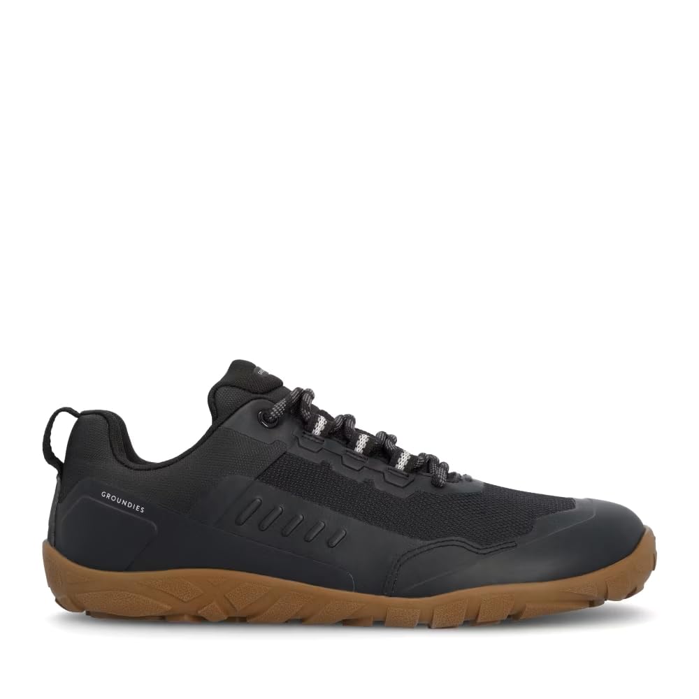 GROUNDIES All Terrain Low 2.0 Wodoodporne buty trekkingowe dla kobiet, lekkie buty na boso z elastyczną podeszwą zewnętrzną TrueSense Traction trekkingowe