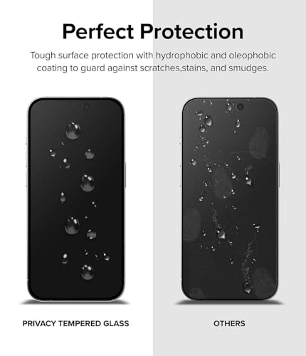 Image of Premium Privacy Tempered Glass for iPhone 17 Pro Max (6.9 Inch) | Anti-Spy 28 Viewing Angle, 9H Hardness | 120Hz Compatible, Shatterproof & Case-Friendly