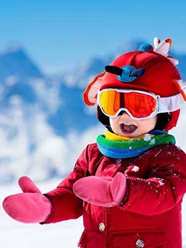 3 Pairs Baby And Toddler Winter Mittens Newborn Infant Fleece Warm Mittens Snow Gloves For Baby Boy And Girl (Pink, Rose Red, Purple, 3-5 Years) #TOP5