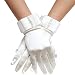 Elinadress Women's Wrist Length Bridal Gloves With Pearls For Wedding Dress Finger Gloves Ivory