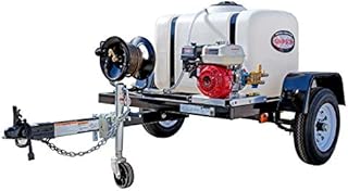 SIMPSON Cleaning 95000 Mobile Trailer 3200 PSI Cold Water Gas Pressure Washer System, 2.8 GPM, Honda Engine, Includes Spray Gun and Wand, 5 QC Nozzle Tips, Monster Series 3/8-in. x 50-ft. Hose