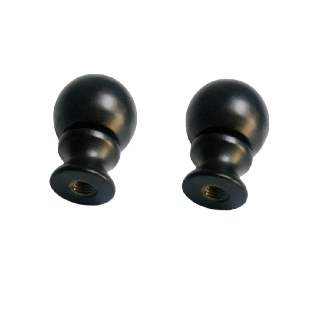 Lamp Finials 2 Pcs Lamp Shades Finials Cap Knob Lamp Decoration for Lamp Harp Holder, Black