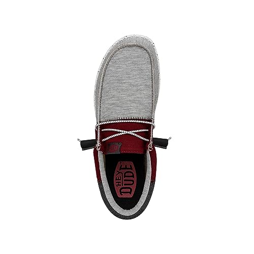 HEYDUDE Wally Tri Varsity Crimson Size M13 | Men's Shoes | Men's Slip On Loafers | Comfortable & Light-Weight2