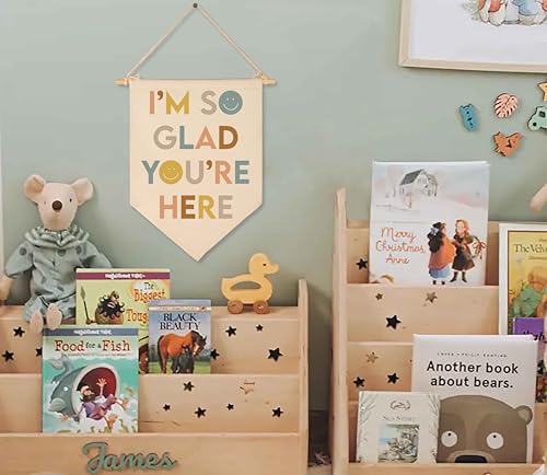 image for FYSIA I'm So Glad You're Here-Classroom Decor-Teacher Gifts-Inspiratio