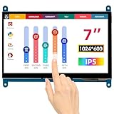 ELECROW 7インチ タッチスクリーン モニター 1024×600 IPS液晶 ラズベリーパイ対応 小型ディスプレイ｜Raspberry Pi 5/4/3・Banana Pi・BB Black・Windows 10/8/7 対応・ドライバ不要・静電容量式タッチパネル