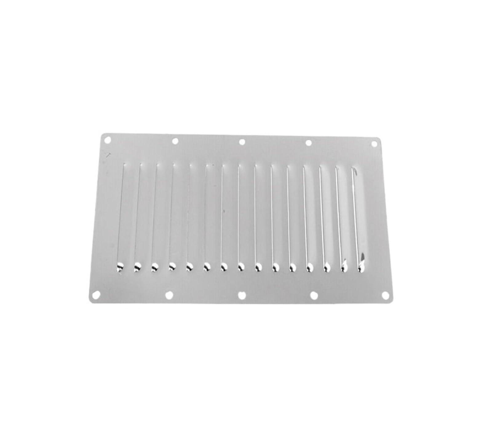 Cfwwsaq Silver Stainless Steel 316 Louvre Air Vent, Air Vent Grille Cover Ventilation Grill，Marine Boat Cabin Ventilation Ventilator Grille Cover Accessories(115 * 230)