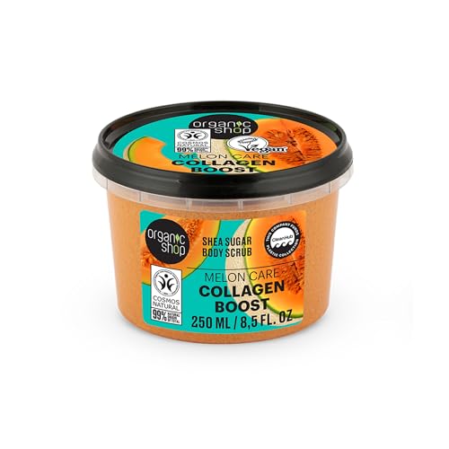 Organic Shop Exfoliante corporal de 250 ml para el cuidado del melón con karité