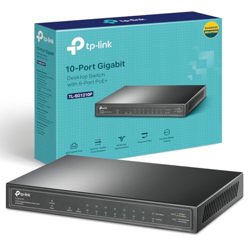 TP-Link TL-SG1210P 10-Port Gigabit PoE+ Switch