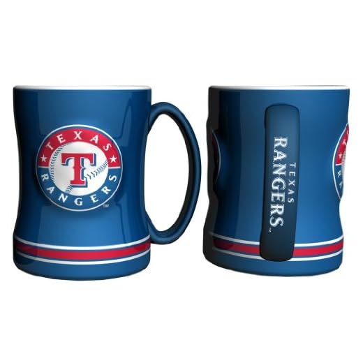 Boelter Brands MLB Texas Rangers 225851 Coffee Mug, Team Color, 14 oz