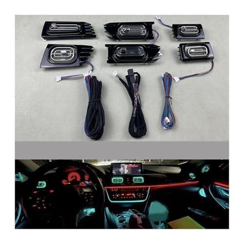 Dashbroad LED Ambient Light Air Vent Compatible With BMW X5 G05 7 Series G12 2018+ Air Conditioning Ambient Light(Orginal has ambient)