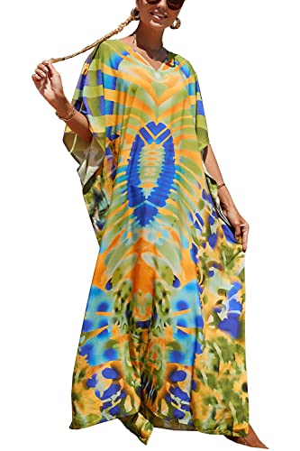 YouKD Caftano lungo da donna, stile bohémien...