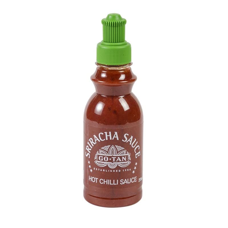 GO-TAN Sauce Sriracha – Condiment asiatique piquant de 215ml | Epicerie salée de qualité pour enrichir vos plats du monde entier. - Le Lot De 4