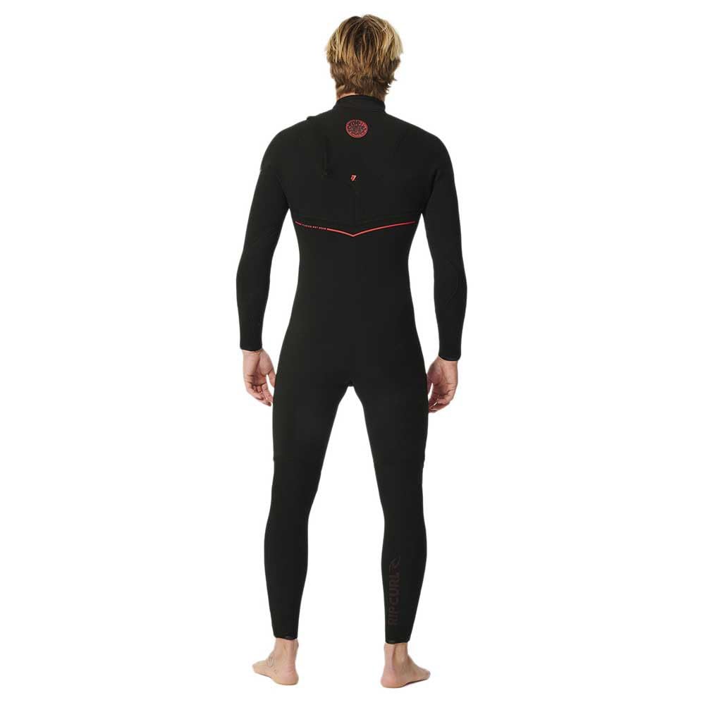 Rip Curl Mens Flashbomb Fusion 3/2mm Zip Free Wetsuit 15QMFS - Black