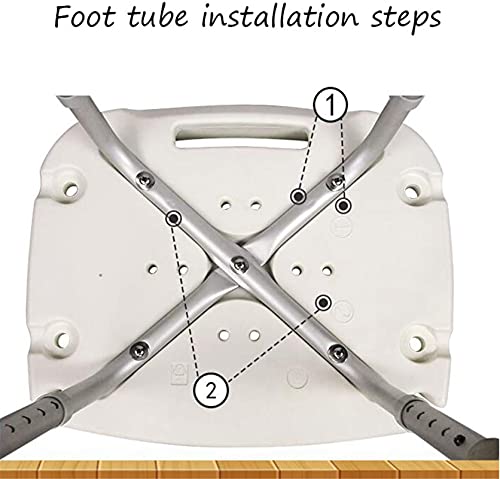 Ddtp Stools,Shower Seat Shower Stool Adjustable Height Portable Shower Stool Bathroom Seat，Shower Chair, Bathing Aid Bath Seat Bench Bath Chair Apply To Elderly #TOP9