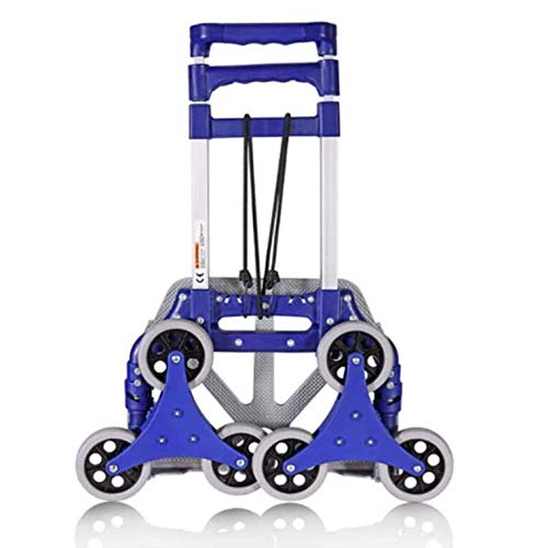 summerr Chariot d'escalade portatif de Chariot d'escalier, Chariot Pliant en Aluminium, Diable d'escalade résistant Tout-Terrain avec 6 Roues Cover