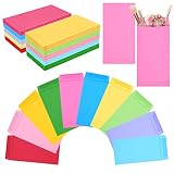 SWESARA 100 Pack Colorful Cash Envelopes for Budgeting, 6.7 x 3.5 Inch | Large Pack of Self-Adhesive