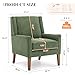 Accent Chairs for Living Room, Mid-Century Wooden Fabric Living Room Chairs, Arm Chair, Side Chairs for Living Room, Bedroom, Reading Nook