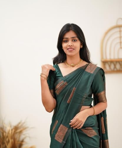 Image of Avantika Fashion Women's Kanjivaram Soft Silk Banarasi Sarees With Blouse Piece For Women
