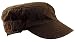 Dorfman Pacific Cotton Twill Contrast Cadet Cap Earth Brown