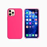 Capinha Colorida Compatível Com iPhone 12/12PRO, Case Slim Flexível Aveludada De Proteção PREMIUM ONYK (ROSA PINK)