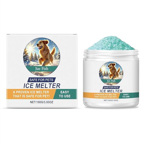 Safe for Pets Ice Melter - Pet Safe Ice & Snow Melter, Winter De-Icer for Driveway, Patio & Sidewalk, Clean Melt ICES Salt Alternative, Paw Friendly Melting Salt for Snow